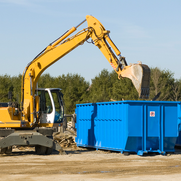 how many times can i have a residential dumpster rental emptied in Dewey